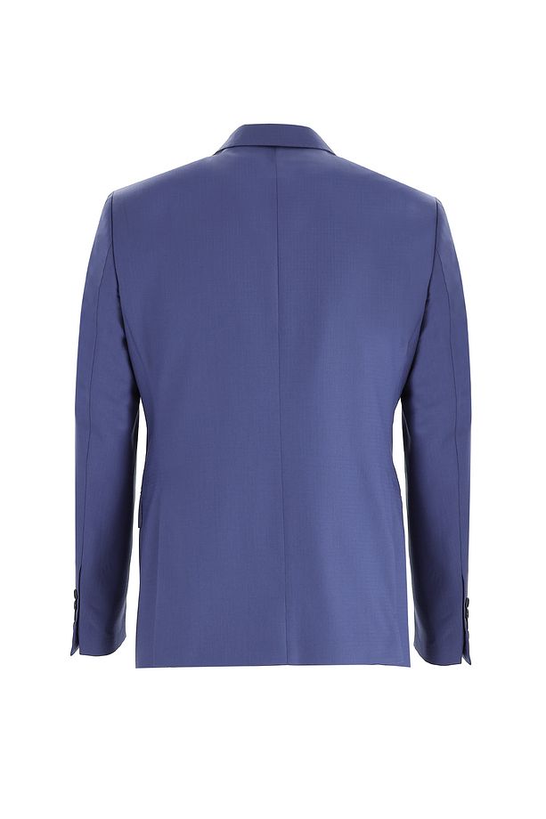 Slim Fit Dar Kesim Yünlü Desenli Takım Elbise - 3