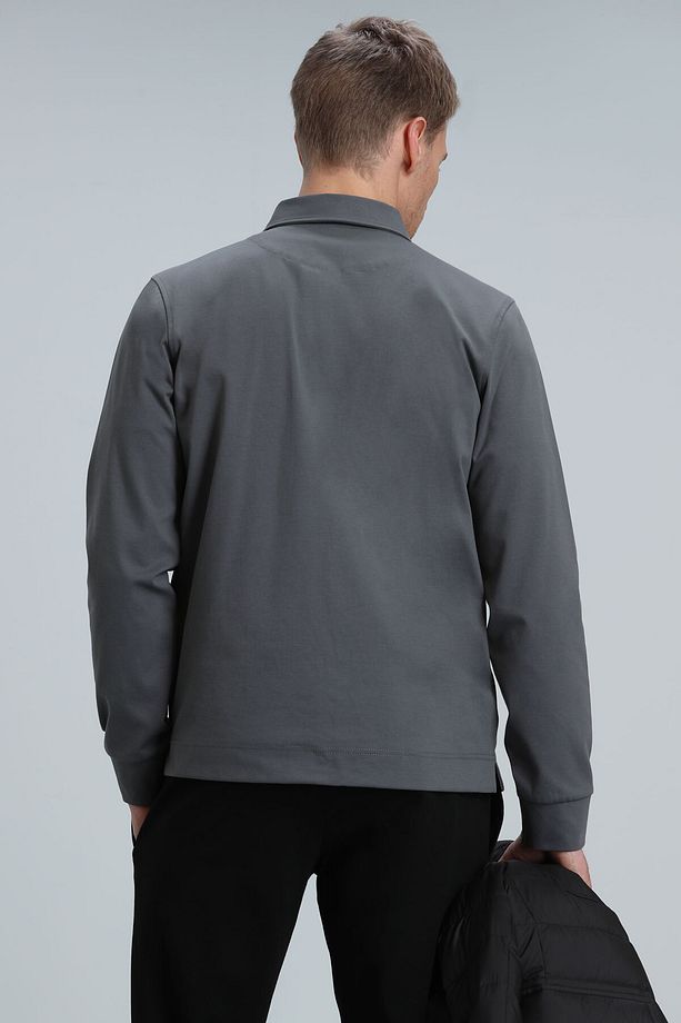 Danı Erkek Sweatshirt Nefti Yeşil - 6
