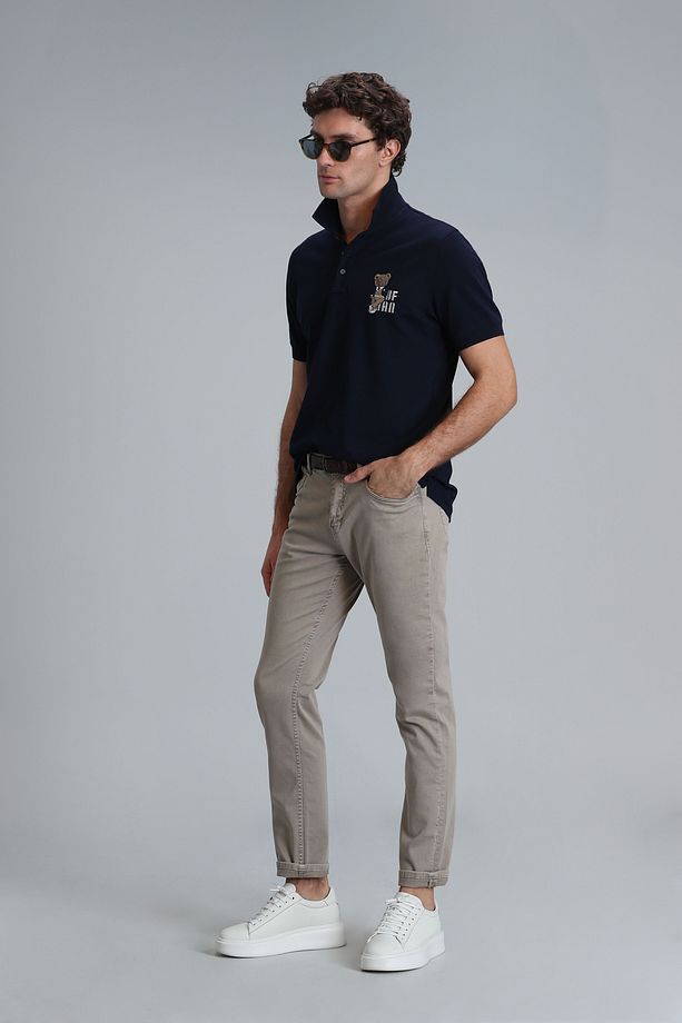 Helt Spor 5 Cep Erkek Pantolon Slim Fit Deve Tüyü - 3