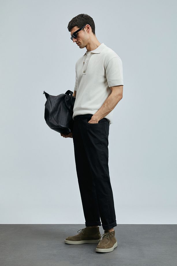 Jashua Smart Jean Erkek Pantolon Regular Fit Siyah - 5
