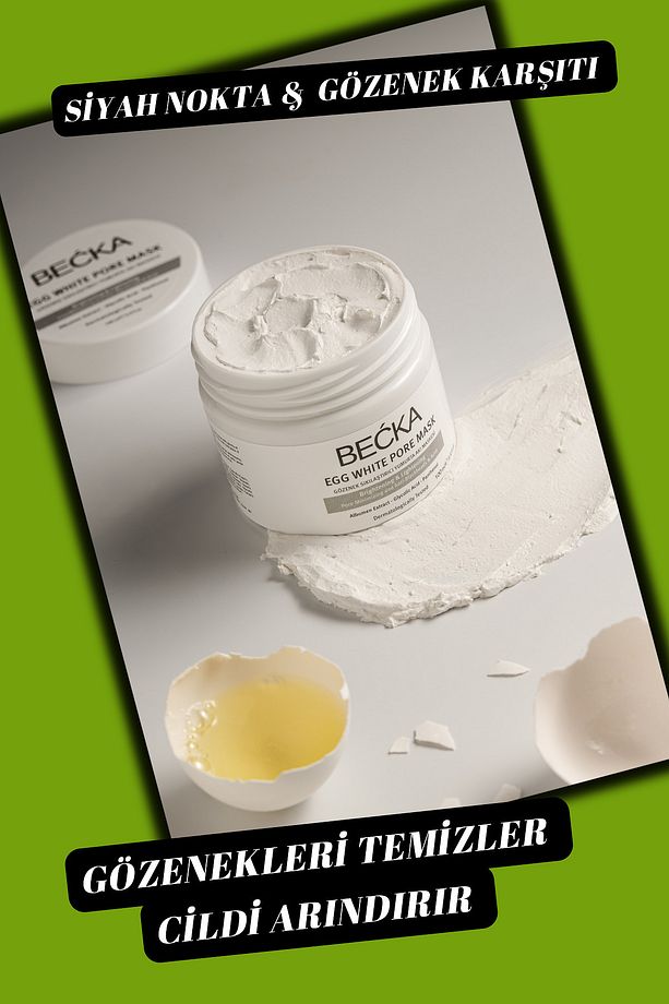 Gözenek Sıkılaştırıcı , Siyah Nokta Karşıtı Yumurta Akı Maskesi 100 ml - 5