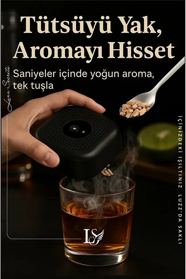 Kokteyl & Viski Tütsüleme Seti. 6 Farklı Tat İle Premium Set - 4