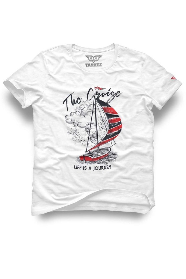 Red Sail Printed Design T-Shirt