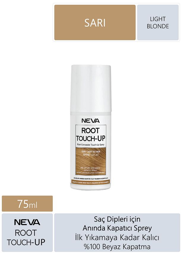 Root Touch-up Saç Dipleri Için Kapatıcı Sprey Sarı 75ml Boya - 1