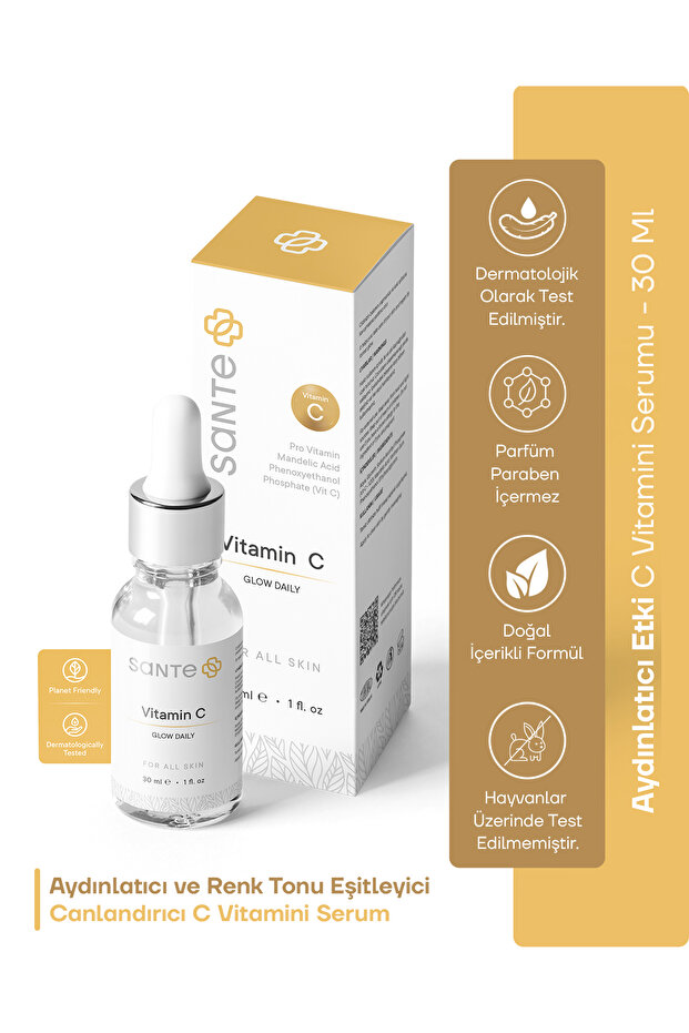 20% Vitamin C Serum Containing Brightening and Color Tone Equalizing Ferulic Acid 30 ml