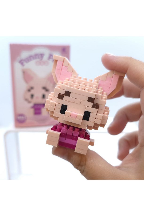 BRİCKS Premium Seri Yeni Stil Winnie The Pooh Ve Piglet 2'li Set 3D yapboz Puzzle Yapı Blokları Hobi - 9