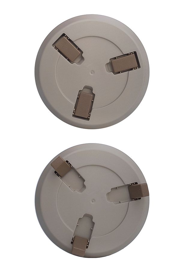 3 Boy Plastik Aranjman Saksı Seti Menekşe Sukulent Saksısı Set - 4