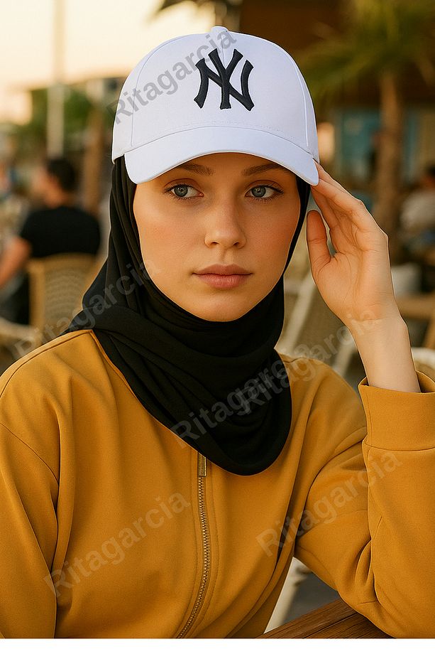 Unisex Ny Nakışlı Beyaz Kep Şapka - 4