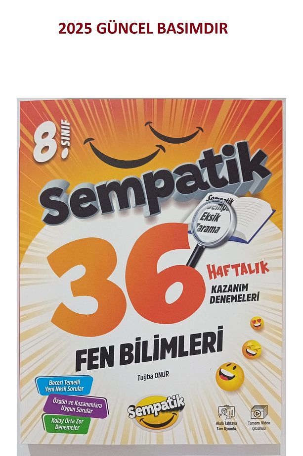 Ünlüler 8. Sınıf Fen Bilimleri SET 36 Haftalık Kazanım Denemeleri Ünlüler Yayınları - 2