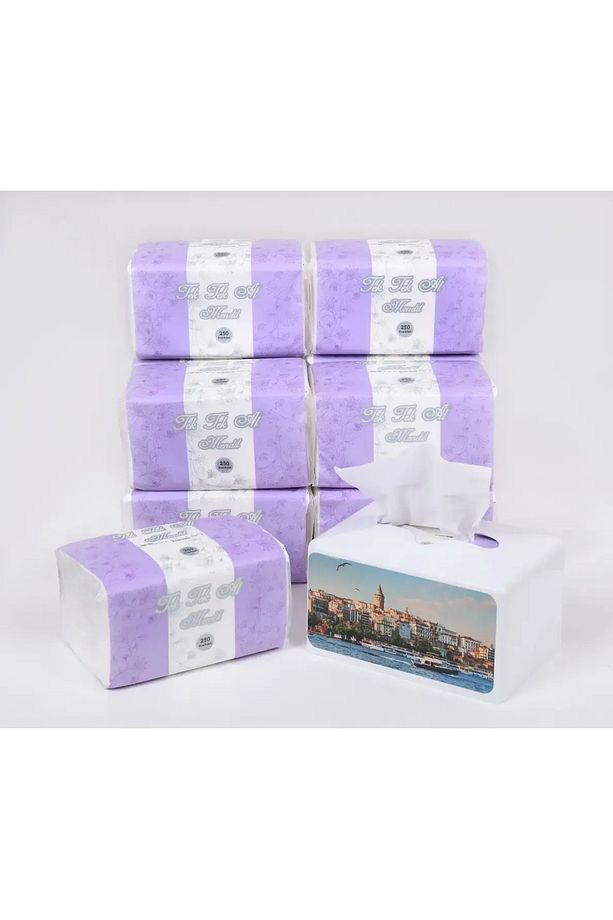 Çek Çek Al Poşet Mendil (Peçete) 250 Yaprak 12'li Paket - 1