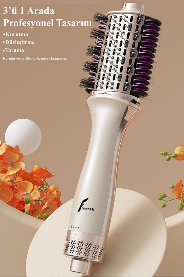 Smoothstyle 3in1 Islak Ve Kuru Hava Üflemeli Çok Yönlü Saç Şekillendirici Fön Tarağı Saç Kurutmalı - 3