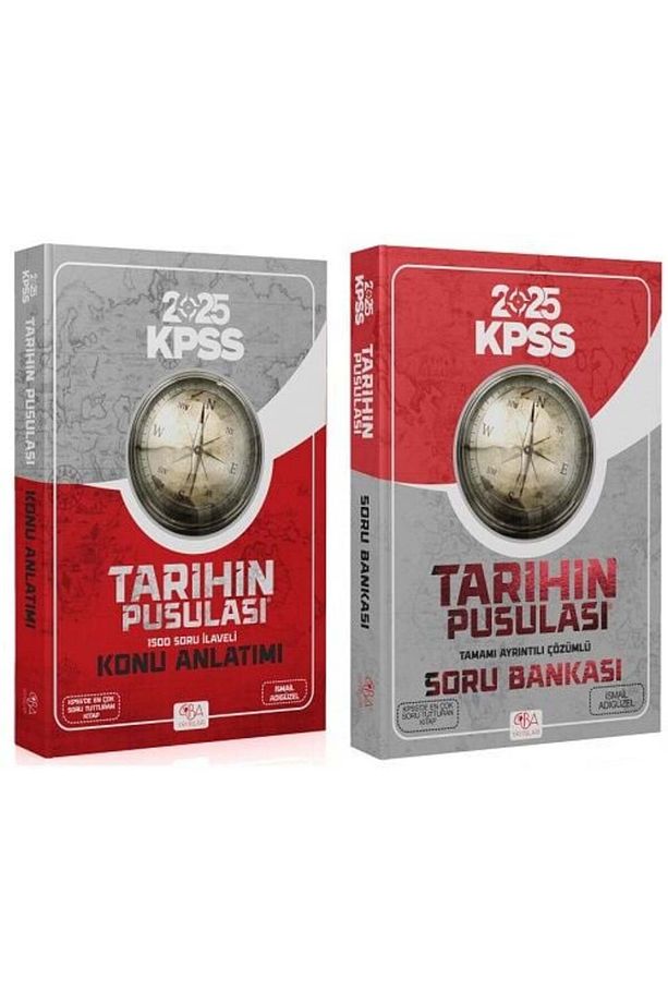 Cba Yayınları 2025 Kpss Tarihin Pusulası Konu Soru 2 Li Set - Ismail Adıgüzel Cba Yayınları - 1