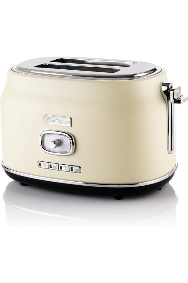 Retro 2-Slice Toaster - Six Adjustable Browning Levels - with Self Centering Function & - 1