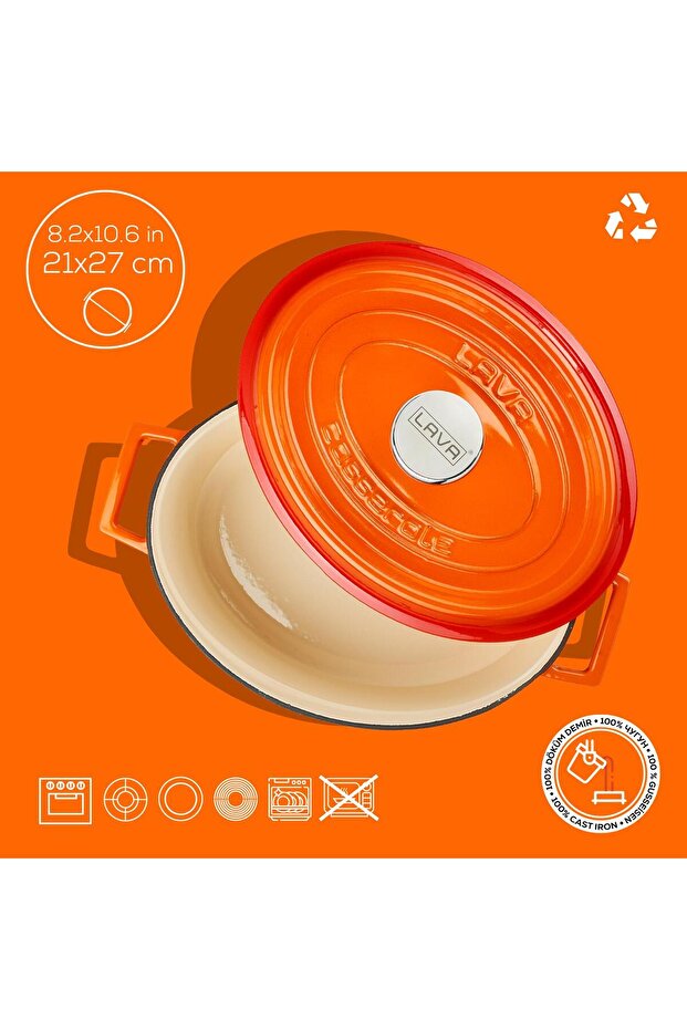 Döküm Oval Tencere. Edition Serisi Ölçü 21x27cm. - 4