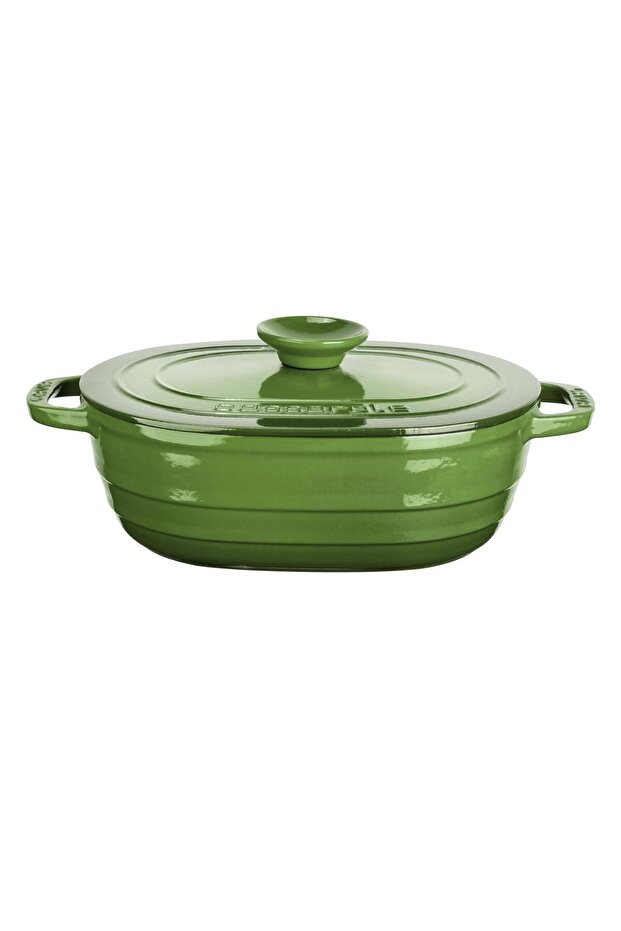 Cast Oval Pot Cast Iron Lid Experience Series Dimensions 24x33cm.