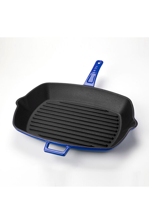 26x32cm Rectangular Grill - Iron Solid and Handle Pan - 3