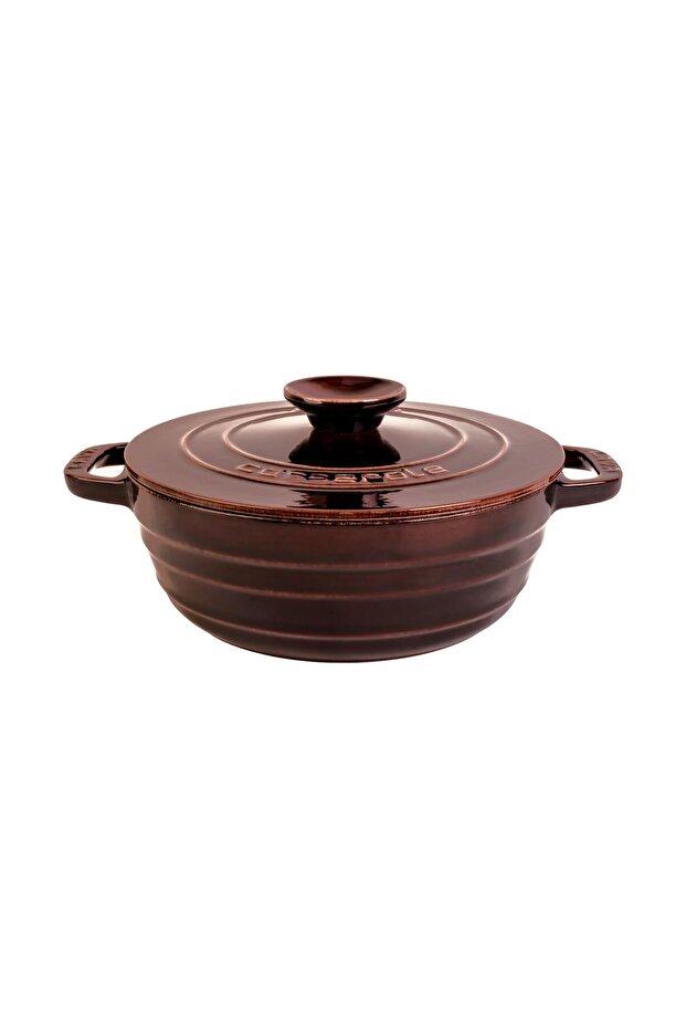 Döküm Yuvarlak Tencere Döküm Demir Kapak Experience Majolik Serisi Çap(Ø)28cm - 1