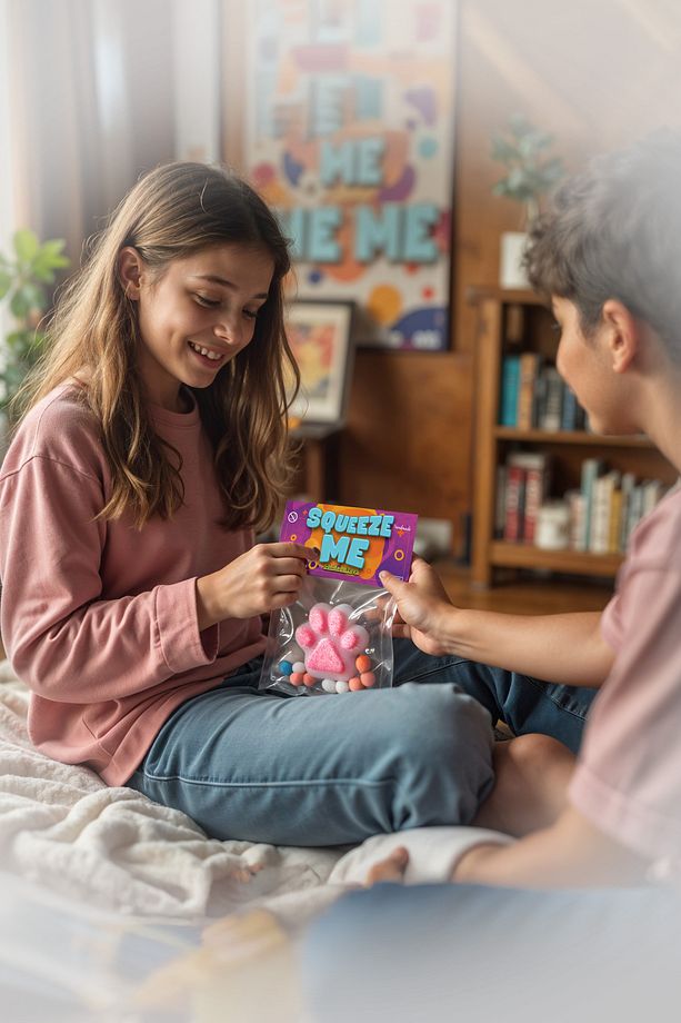 Pembe Kedi Patisi Taba Squishy – Yumuşak, Tüylü, Tatlı Ve Sıkılabilir Sukuşi Stres Oyuncağı - 5
