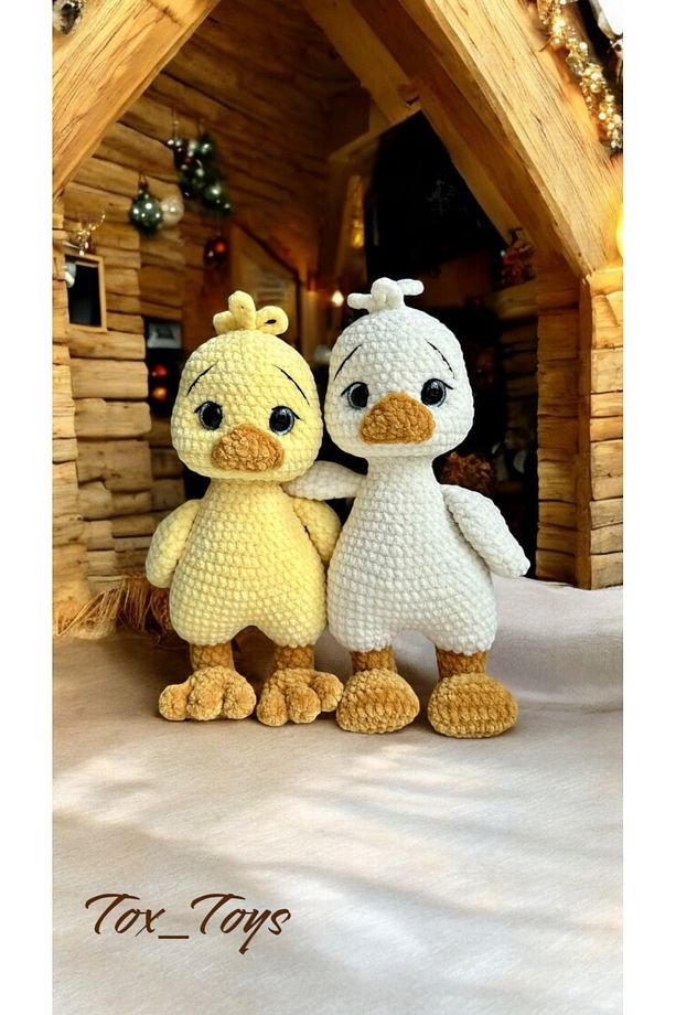 Amigurumi %100 El Yapimi Örgü Oyuncak Sevimli Civciv 30 Cm❤️ - 2