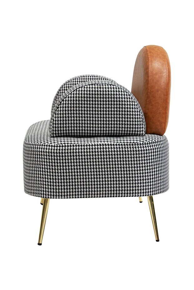 Petra Çay Seti Siyah Kazayağı/taba Deri (2 ADET TEKLİ BERJER 1 ADET IKİLİ BERJER 1 ADET PUF) - 6