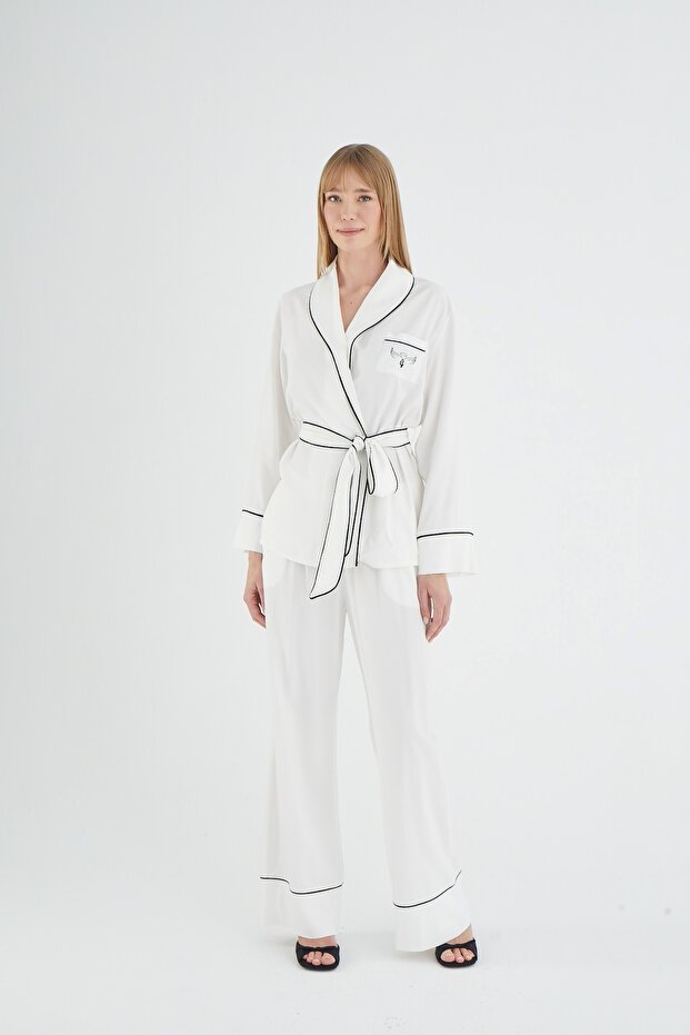 SEVİM 21201 SET PANTALON BORDAT 25A - 7