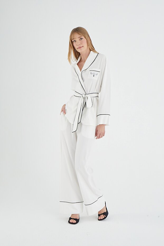 SEVİM 21201 SET PANTALON BORDAT 25A - 5