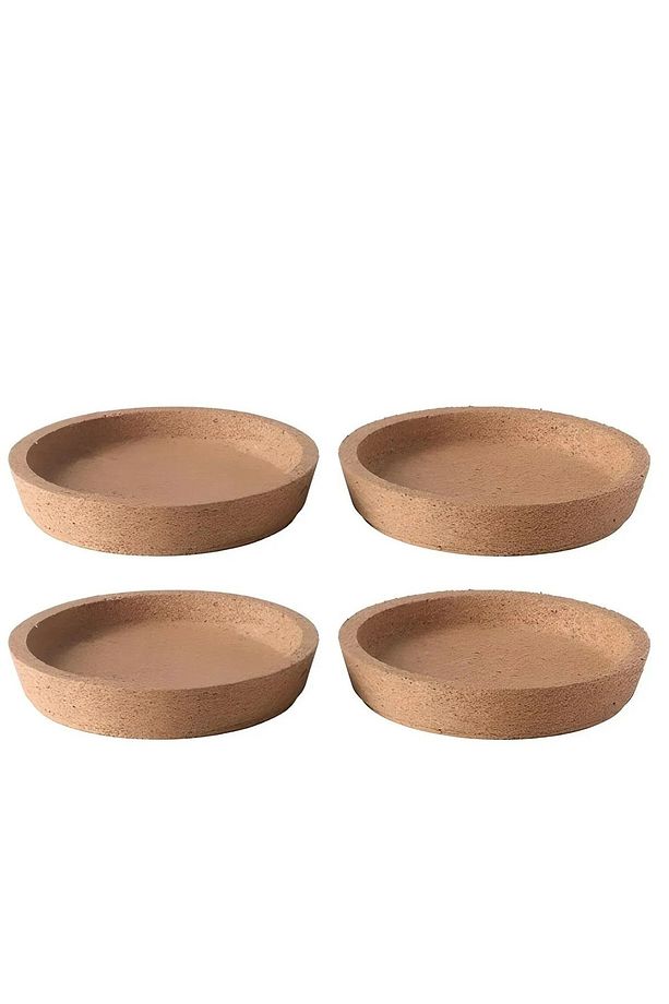 4 Adet Mantar Bardak Altlığı Çap: 9 Cm - 1