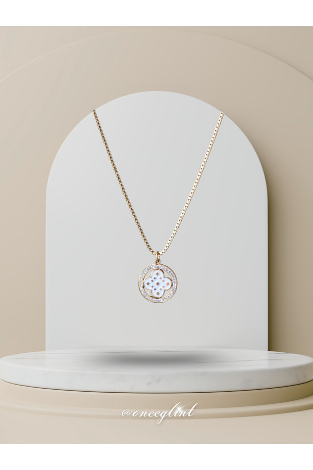 MOROCCO ÇİÇEĞİ | Çelik Kolye (𝑝𝑎𝑠𝑙𝑎𝑛𝑚𝑎𝑧, 𝑘𝑎𝑟𝑎𝑟𝑚𝑎 𝑦𝑎𝑝𝑚𝑎𝑧) - 1