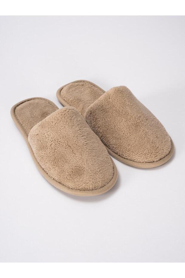 Velvet Slippers Bathroom Home Hotel Maternity Slippers Non-Slip Closed Toe