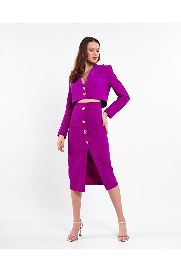 Kısa Blazer Ceket - 2