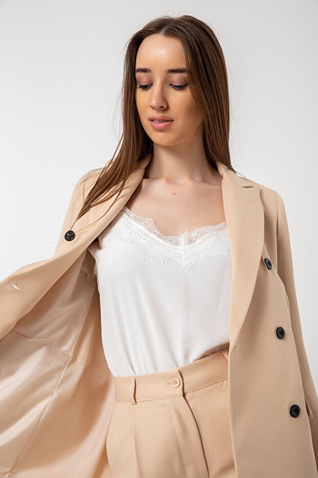 Keten Blazer Ceket - 7