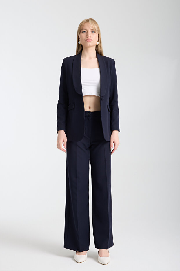 Button Detailed Blazer Jacket - 5