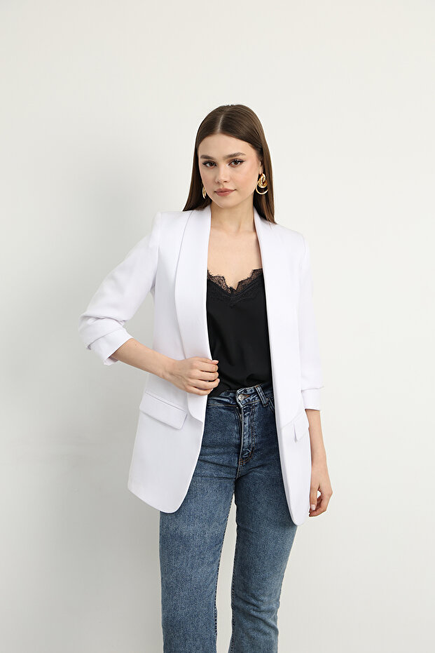 KETEN BLAZER CEKET - 7