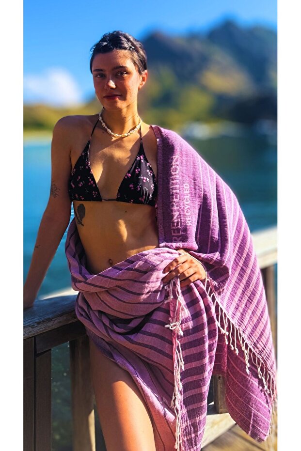Solea Plum - New Generation Organic Loincloth, Super Absorbent, Soft, Dye-Free, Sustainable Production.