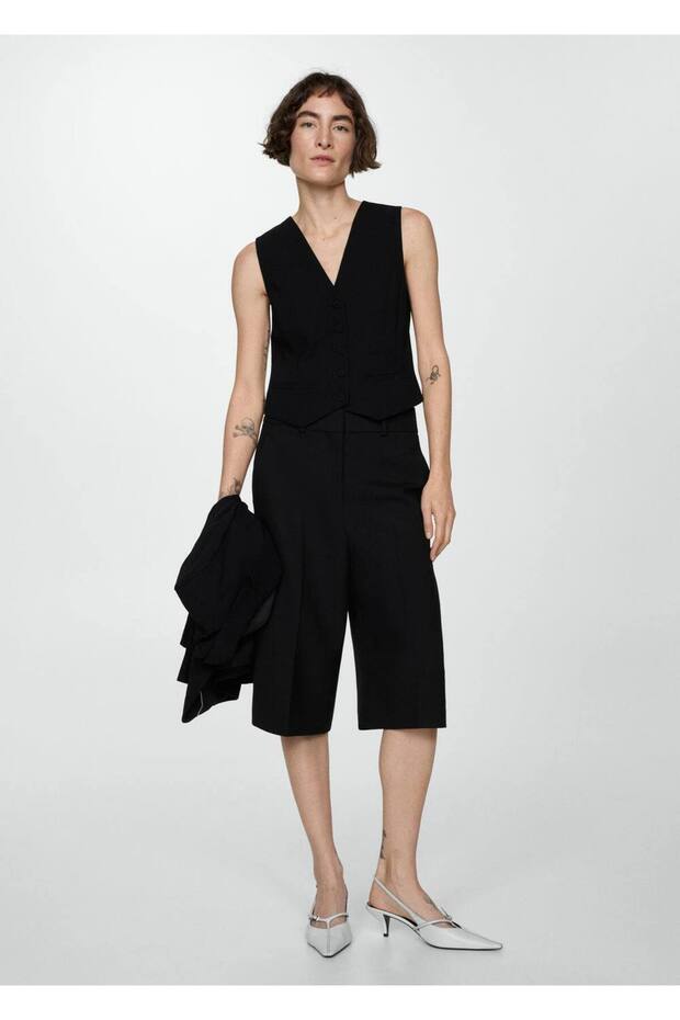 Düğmeli takım yelek - 2