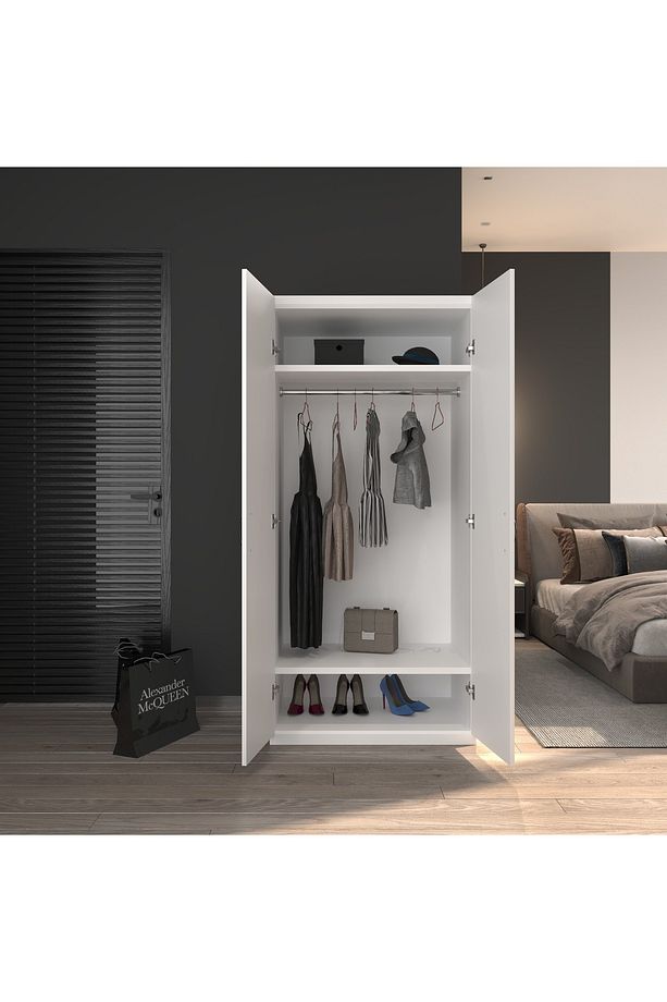 modüleva 2 kapaklı elbise dolabı 175*80*41 - 3