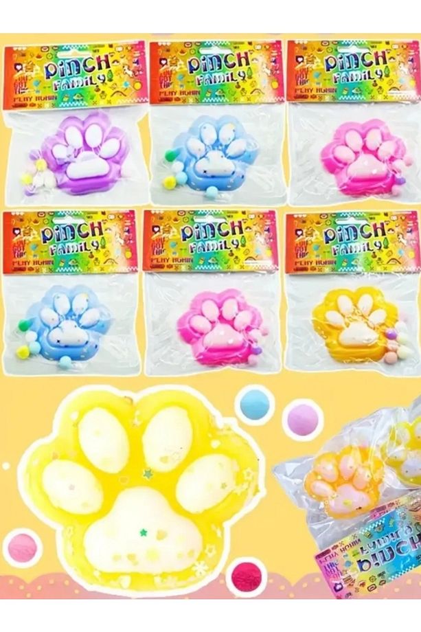 Kedi Patili Sukuşi ,Squishy Stres Oyuncak 1 Adet 7x7 - 2