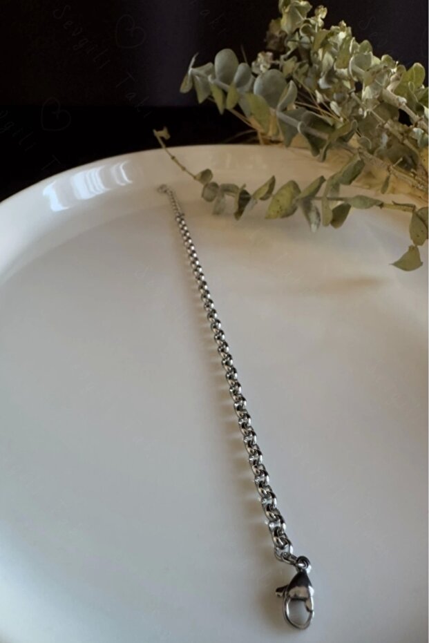 Oval model steel chain children's bracelet | moon series