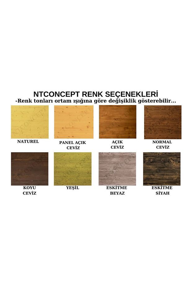 Ntconcept Farmhouse Doğal Ahşap Masif Yemek Masası 80x180cm 6 Adet Sandalye - 8