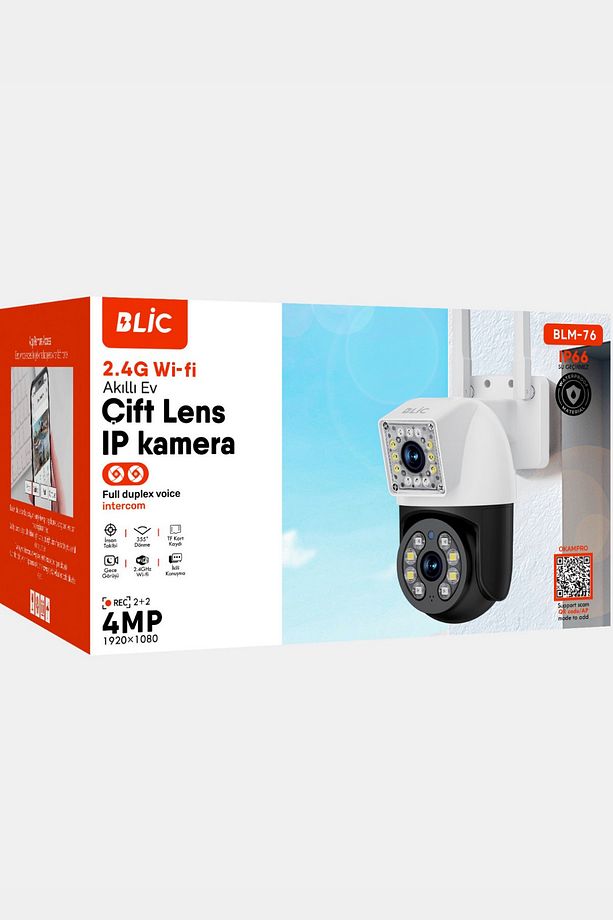 2 2mp 4k Ultra Hd 8x Zoom Ip Kamera Wifi Özellikli Hareket Takipli Gece Sensörlü Kamera - 5
