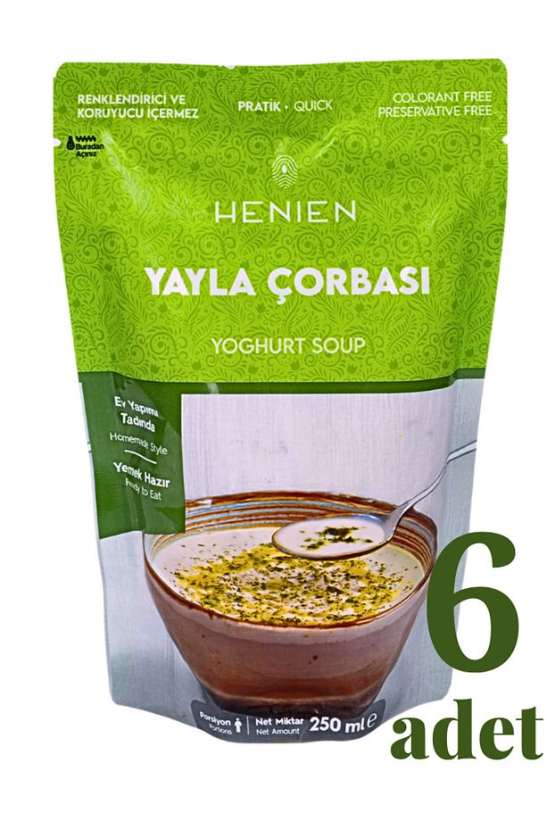 Hazır Yayla Çorbası - Pratik Ev Lezzetinde Çorba 250 ml x 6 Adet - 1