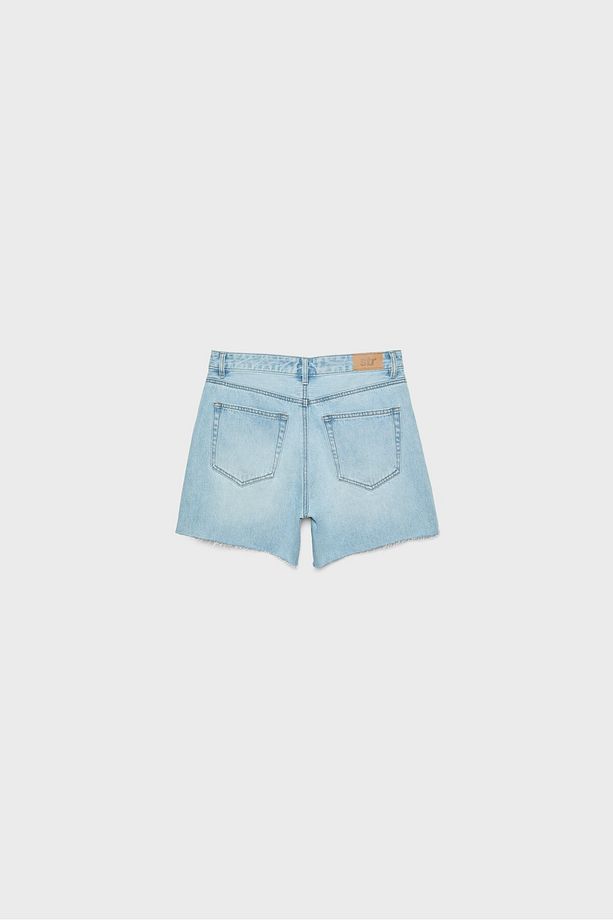 Denim bermuda şort - 6
