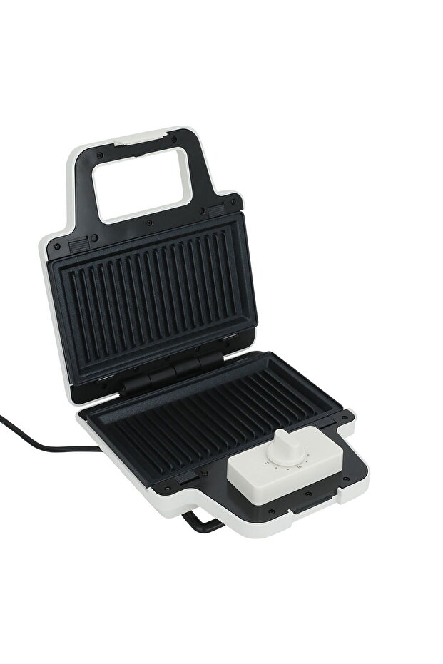 Sandwich and Waffle Maker, 800 Watt, 2×1 - Light Grey - 2