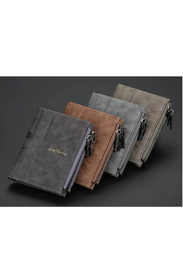 محفظة بسحاب - بني - 5