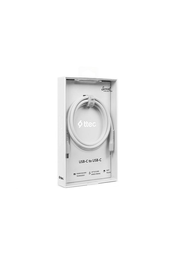 USB-C - USB-C 120cm 60W PD/QC Hızlı Şarj/Data Kablosu - 7