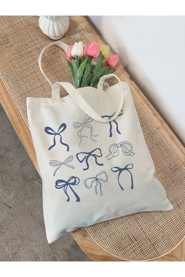 Ribbon Waterproof Printed Cloth Bag