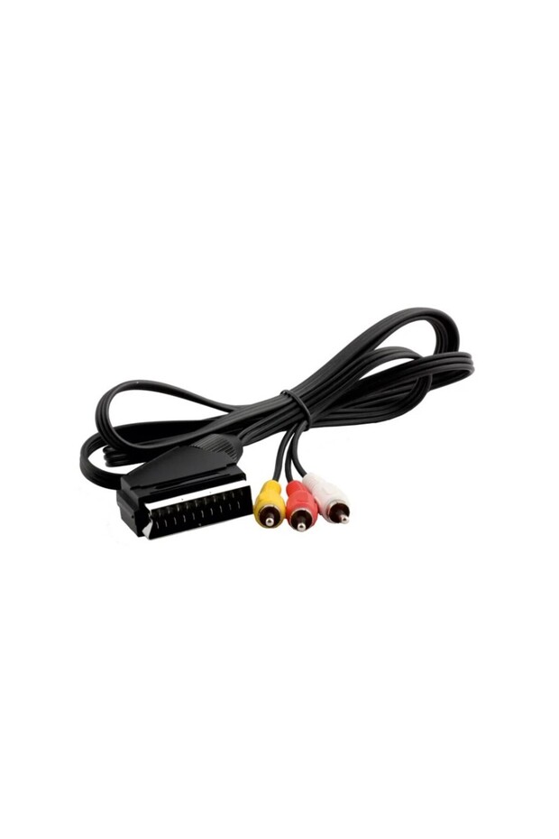 Rose Rc-04 1.2m Scart 3 Rca Flat Tos Cable
