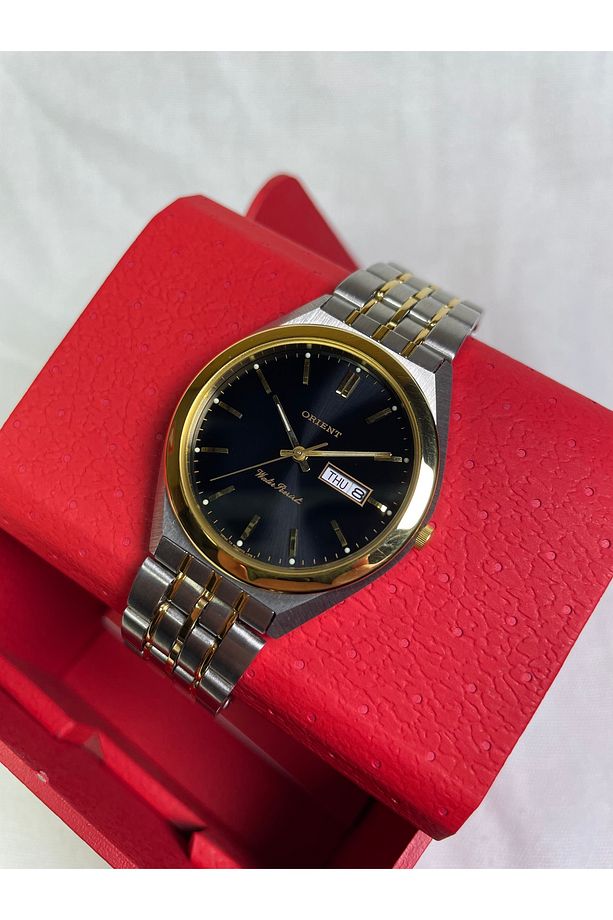 BS902025111A Retro Model Gün & Ay Takvimli Siyah Kadranlı Lüks Erkek Kol Saati - 2