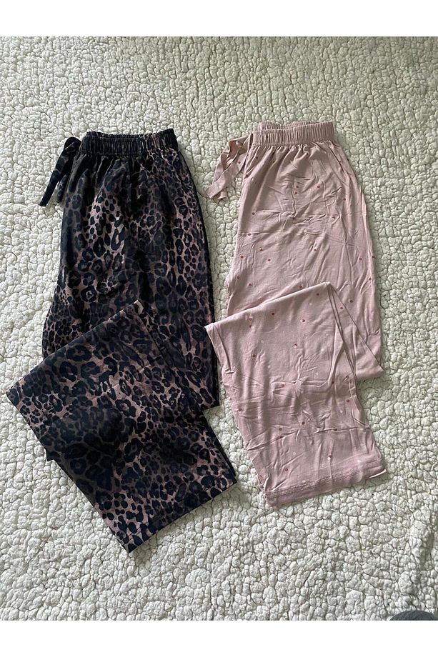 2'li Kadın Pijama Altı - Ultra Kalite Tek Alt Pijama - 1
