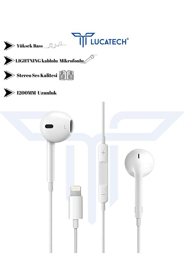 iPhone 11 / 12 / 13 / 14 uyumlu Lightning Kablolu Kulaklık - 5